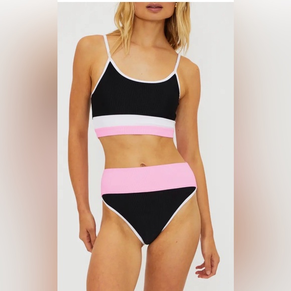 Beach Riot Emmy Colorblock Bikini - Picture 1 of 2